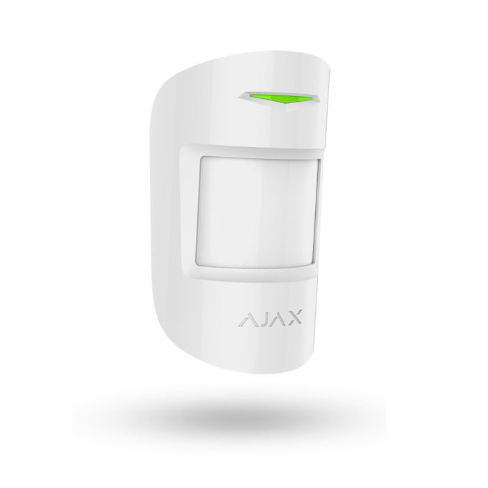 Sensor de rotura de cristales y movimiento Alarma Ajax CombiProtect